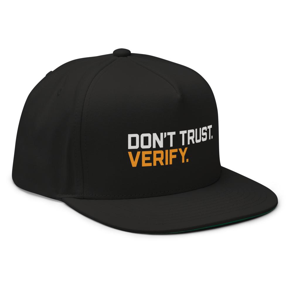 Don't Trust Verify Snapback · Black / One size