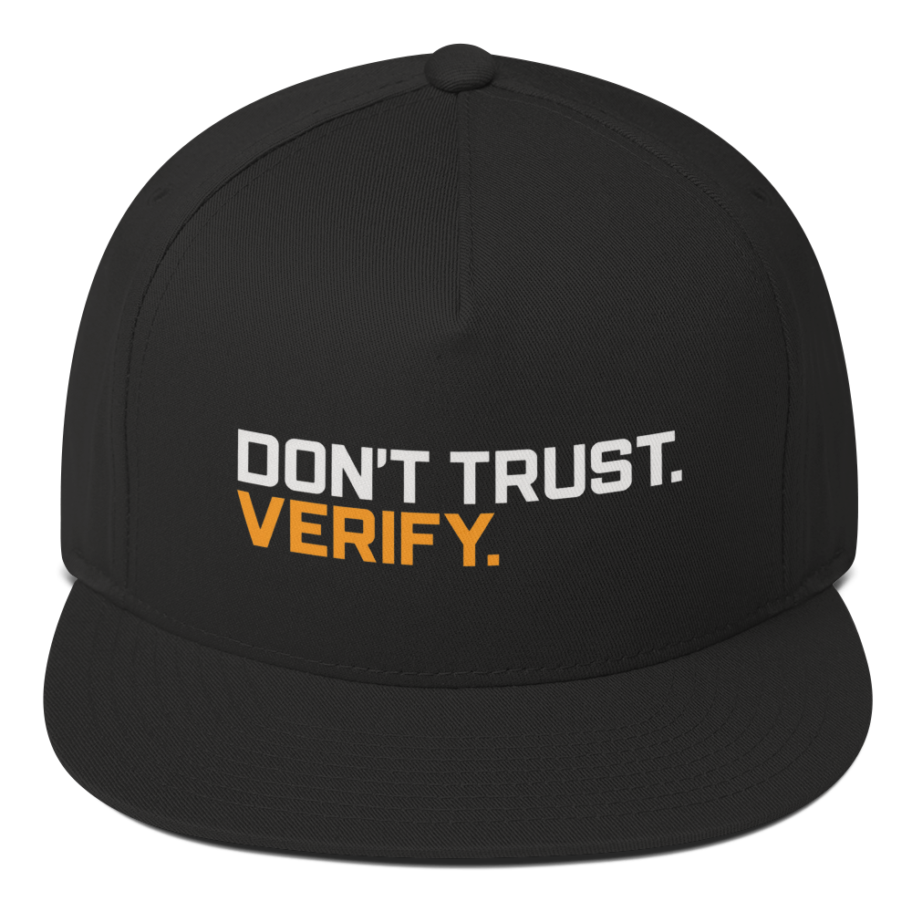 Don't Trust Verify Snapback · Black / One size