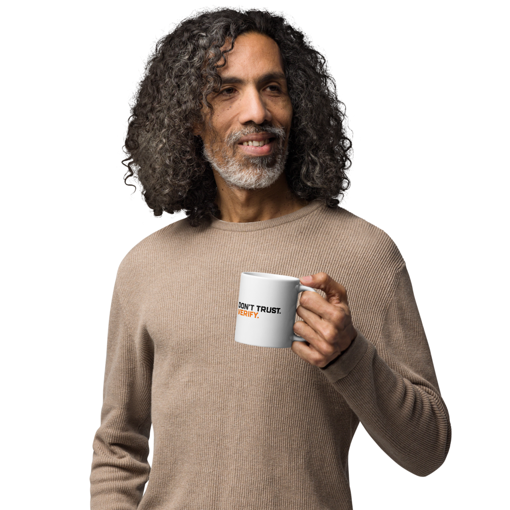 Don't Trust Verify Mug · White / 11 oz